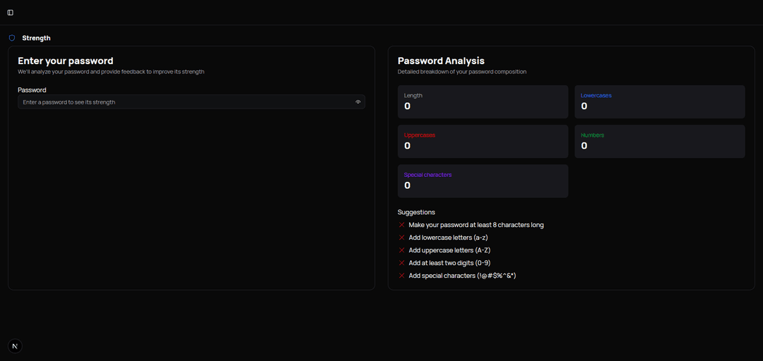 Password Strength Checker